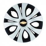 Cumpara ieftin Set 4 Capace Roti Top Gri-Negru R16, Compatibil Cu Chevrolet, Autohelix MSA