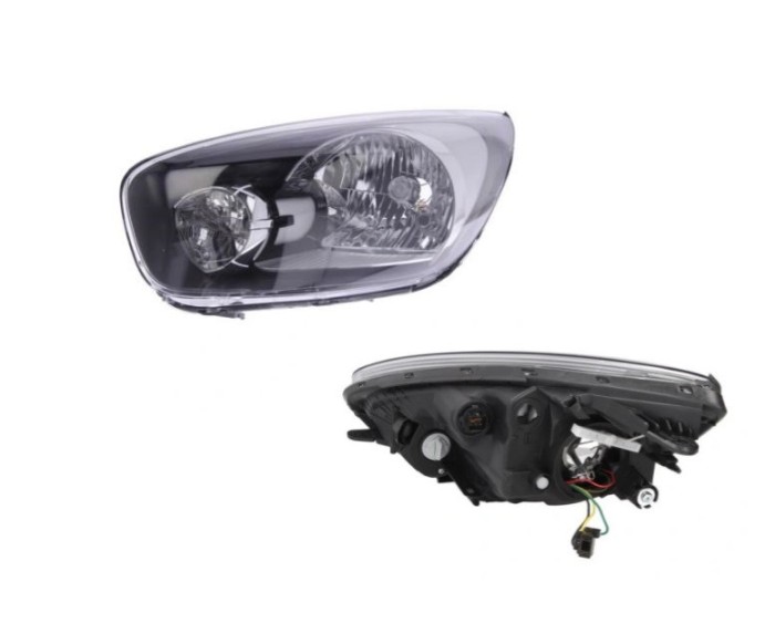 Far Kia Picanto (Ta), 06.2011-, fata, Stanga, H4+PY21W+W5W; electric; fara motoras, DEPO