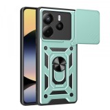 Husa pentru Xiaomi Redmi Note 14 4G (Standard), Techsuit, CamShield, Verde