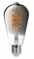 Bec cu filament Led Rabalux Smoky, E27, ST64, 5 W, 200 lm, 2200 K foto