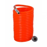 Furtun compresor spiralat 10 m, 1/4 M/F, poliuretan, Raider RD-CH01