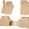 Set de 4 covorase bej cu covor median din cauciuc 3D stil tavita premium pentru VW Passat B6, CC, B7