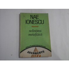 NELINISTEA METAFIZICA - NAE IONESCU