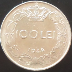 Moneda ISTORICA 100 LEI - ROMANIA REGAT, anul 1943 *cod 401