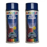 Pachet 2 x Vopsea Spray Auto Skoda Albastru Dynamic 4590 Dupli-Color 400 ml