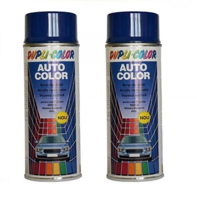 Pachet 2 x Vopsea Spray Auto Skoda Albastru Dynamic 4590 Dupli-Color 400 ml foto