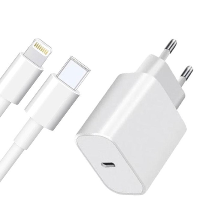 Incarcator pentru orice model de Phone si Pad, cablu Lightning - usb c si adaptor 20W, PriStyle