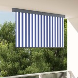 Cumpara ieftin Rulou textil Albastru si Alb 180 x 250 cm Tesatura si Aluminiu