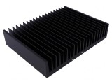 Radiator extrudat negru cu aripioare 150x200x40mm