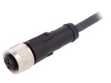 Cablu de conectare M12 4 pini drept 5m 250VAC 4A PUR