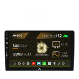 Navigatie All-in-one Universala, Android 12, B-Octacore 6GB RAM + 128GB ROM, 9 Inch - AD-BGB9006