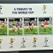 GIBRALTAR 1998 - Fotbal , WORLD CUP 1998 - Bloc de 4 valori