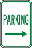 Parking Right Arrow Sign