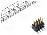 Conector SAMTEC şiruri pini tată PIN 8 1,27mm aurit SMT soclu rolă