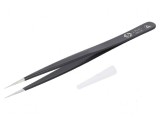 Pensetă ESD cu v&acirc;rf ascuțit, lungime 140mm