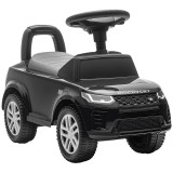 AIYAPLAY Mașină de &icirc;mpins pentru copii sub licență Land Rover, vehicul de &icirc;mpins, claxon, sunete de motor, depozitare sub șezut, negru | Aosom Romania