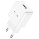 Cumpara ieftin Incarcator Retea Hoco C106A 10.5W 2.1A QC3.0 USB-A, Alb