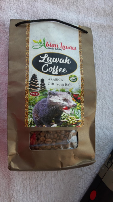 Cafea LUWAK ARABICA , 500 GRAME . 100% ORGANICA .