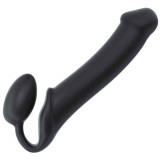 Dildo din silicon, penis artificial cu curea atașat la vagin.