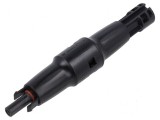 Conector solar tată drept 4-6mm2 crimpat mufă pe cablu 1kV, QOLTEC