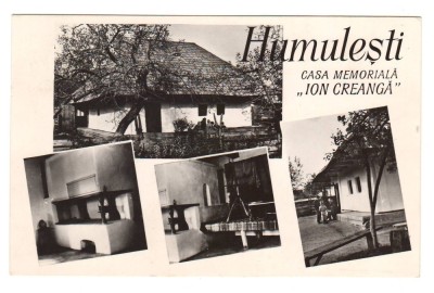 CPIB 23699 CARTE POSTALA - HUMULESTI. CASA MEMORIALA &amp;quot;ION CREANGA&amp;quot;, MOZAIC, RPR, NECIRCULATA foto