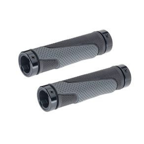 Mansoane - strike inele blocare din aluminiu - tpr forma egonomica - bi-color (negru - gri) - 130mm