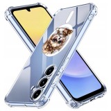 Husa antisoc pentru samsung galaxy a15 - airbag magsafe, col&Egrave;uri ranforsate - dog bow