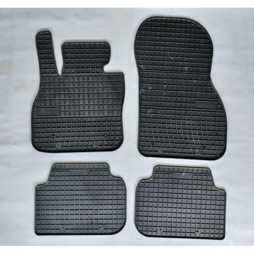 Set covorase auto din cauciuc pentru Mini Clubman 1 2007-2014, presuri RapidAuto, Negru ; COVORAS SOFER RUPT -VEZI POZE