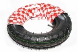Cauciuc + camera Micul Fermier 3.50-8, profil floare, premium