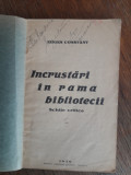 Incrustari in rama bibliotecii - Eugen Constant, autograf / R6P4F