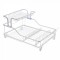 Suport de bucatarie pentru vase cu scurgator, compartimentat, 60x35x27cm