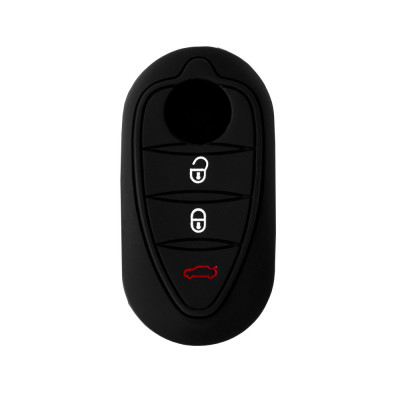 Husa pentru cheie Alfa Romeo Mito, Giulietta, GTO - Techsuit Car Key Case (1019.01) - Black foto