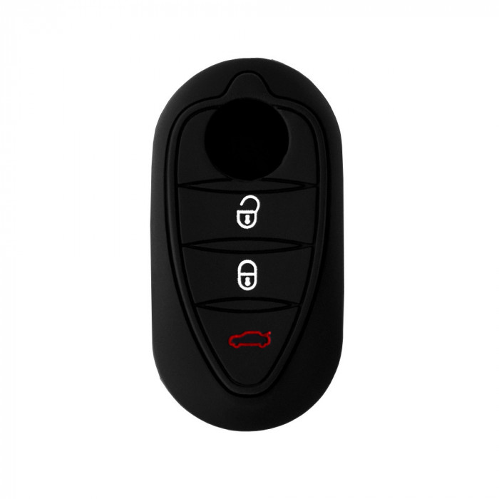 Husa pentru cheie Alfa Romeo Mito, Giulietta, GTO - Techsuit Car Key Case (1019.01) - Black