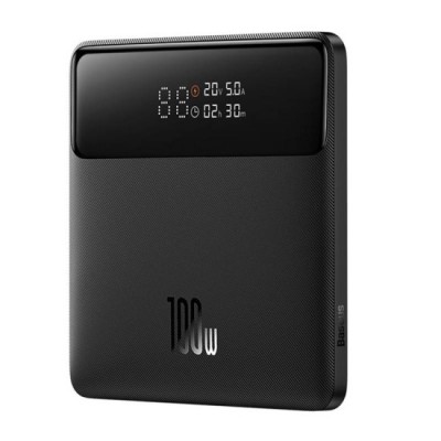 Acumulator Extern 2xUSB, 2xUSB-C, 20000mAh + Cablu USB-C - Baseus (PPBL000301) - Black foto