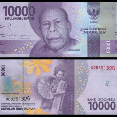 INDONEZIA █ bancnota █ 10000 Rupiah █ 2016 / 2018 █ P-157 █ UNC █ necirculata