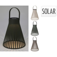 Lampa solara decorativa tip felinar cu fante verticale , pentru gradina, terasa sau balcon