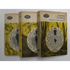 CONFESIUNI , VOLUMELE I - III de JEAN - JACQUES ROUSSEAU , 1969 *EXEMPLAR BROSAT