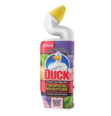 DUCK Total Action Gel Tropical Dezinfectant WC, 2 bucati X 750 ml foto