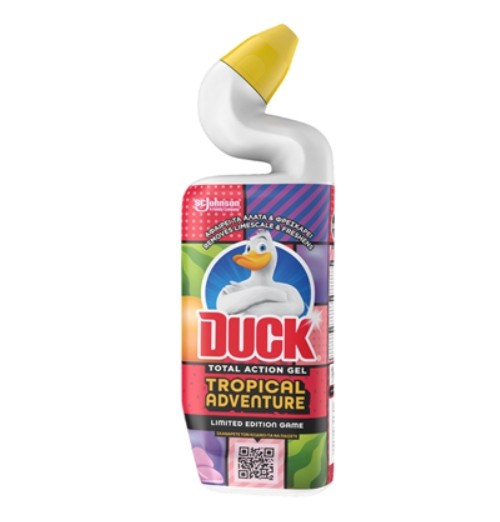 DUCK Total Action Gel Tropical Dezinfectant WC, 2 bucati X 750 ml