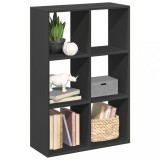 VidaXL Bibliotecă/separator cameră negru 69,5x29x103,5 cm lemn