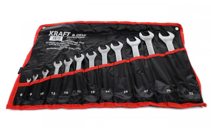 Set chei drepte-inelare 12 elemente 6-32mm KraftDele KD10938
