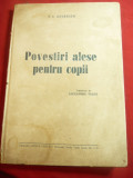 HC Andersen - Povestiri alese pentru copii-interbelica -ilustrata, 110 pag