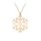 Snowflake - Colier personalizat argint 925 placat cu aur roz cu pandantiv Fulg
