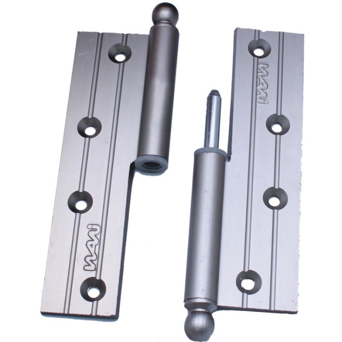Balama din aluminiu, dreapta, pentru fereastra, saten, pe dreapta, 45 x 120 mm, 2 buc / set