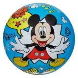 Minge de plaja din plastic cu Mickey Mouse, 23 cm, Albastra, CMCLASS