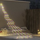 VidaXL Brad de Crăciun LED cu 276 LED Multicolour 511 cm Metal 42018747
