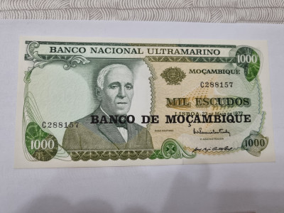 bancnota mozambic 1000 E 1972 foto