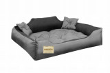 Confortabil gri c&acirc;ine pat canapea Couch 115x95cm