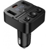 Modulator FM Bluetooth HOCO E87, 2 x USB-A - 1 x USB-C