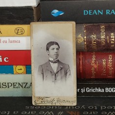 FOTOGRAFIE VECHE PE SUPORT DE CARTON * JOSEPH TOROK , BUCURESCI , ANII 1900
